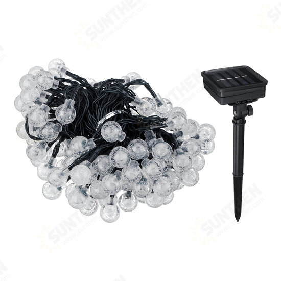 12M 8 Modes 100LED Solar String Light Crystal Ball Fairy Lamp Wedding Holiday Home Party Christmas Tree Decoraions Lights 12M 8 Modes 100LED Solar String Light Crystal Ball Fairy Lamp Wedding Holiday Home Party Christmas Tree Decoraions Lights