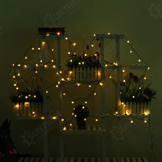 12M 8 Modes 100LED Solar String Light Crystal Ball Fairy Lamp Wedding Holiday Home Party Christmas Tree Decoraions Lights 12M 8 Modes 100LED Solar String Light Crystal Ball Fairy Lamp Wedding Holiday Home Party Christmas Tree Decoraions Lights