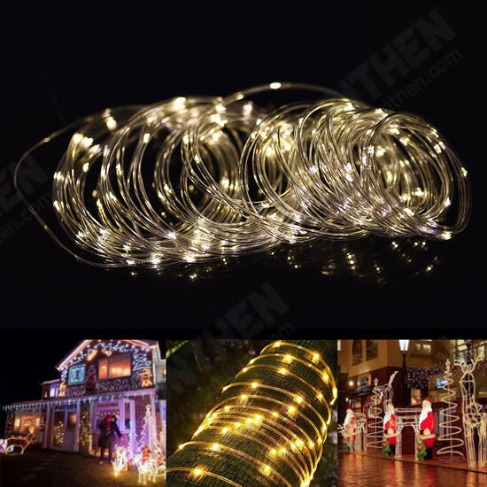 12M Battery Powered 120LED String Light 8 Modes Remote Control Fairy Lamp Party Christmas Home Decor