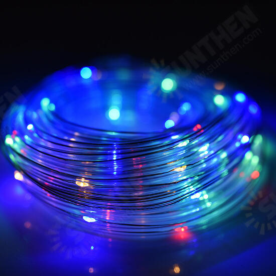 12M Battery Powered 120LED String Light 8 Modes Remote Control Fairy Lamp Party Christmas Home Decor