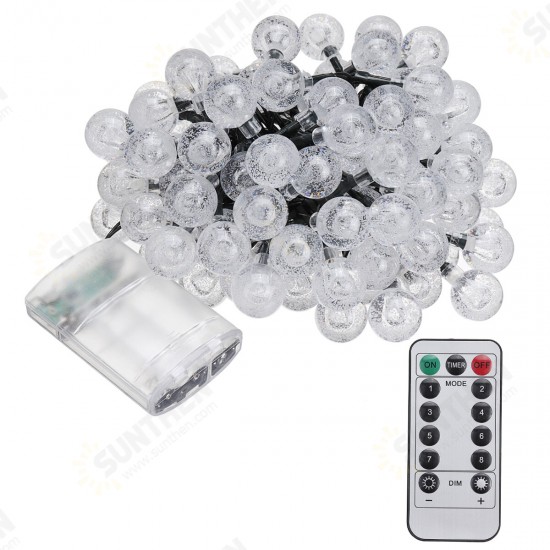 12M Waterproof 100LED String Ball Light Outdoor Garden Party Wedding Decor Lamp+Remote Control