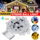 12M Waterproof 100LED String Ball Light Outdoor Garden Party Wedding Decor Lamp+Remote Control