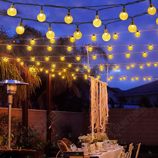 12M Waterproof 100LED String Ball Light Outdoor Garden Party Wedding Decor Lamp+Remote Control