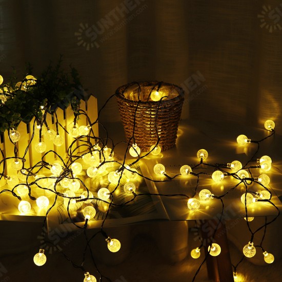 12M Waterproof 100LED String Ball Light Outdoor Garden Party Wedding Decor Lamp+Remote Control