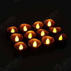 12PCS Christmas Halloween Flameless Candles LED Tea Lights Battery Operated Deco 12PCS Christmas Halloween Flameless Candles LED Tea Lights Battery Operated Deco