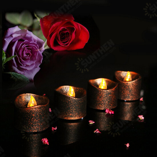 12PCS Christmas Halloween Flameless Candles LED Tea Lights Battery Operated Deco 12PCS Christmas Halloween Flameless Candles LED Tea Lights Battery Operated Deco