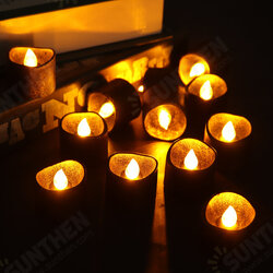 12PCS Christmas Halloween Flameless Candles LED Tea Lights Battery Operated Deco 12PCS Christmas Halloween Flameless Candles LED Tea Lights Battery Operated Deco