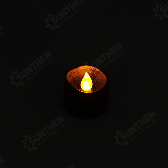 12PCS Christmas Halloween Flameless Candles LED Tea Lights Battery Operated Deco 12PCS Christmas Halloween Flameless Candles LED Tea Lights Battery Operated Deco