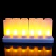 12PCS Flameless LED Candle Light Rechargeable Flickering Tea Lamp for Birthday Party US Plug AC110V