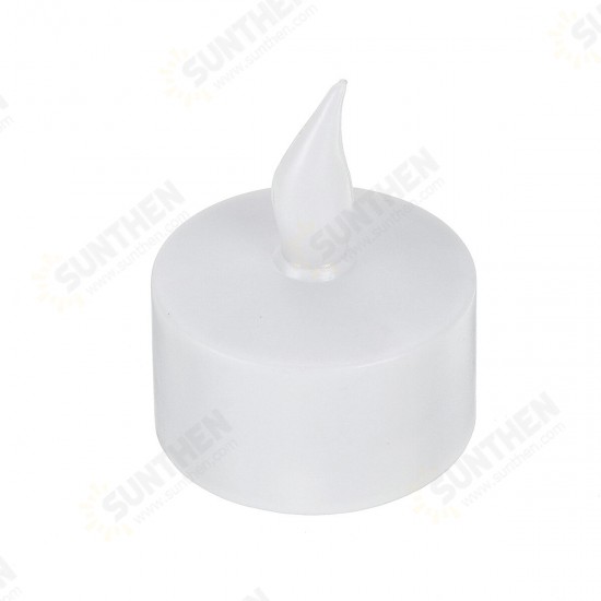 12PCS Flameless LED Candle Light Rechargeable Flickering Tea Lamp for Birthday Party US Plug AC110V