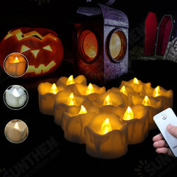 12PCS LED Flickering Candle Tea Light With Remote Control for Home Garden Balcony Decor 12PCS LED Flickering Candle Tea Light With Remote Control for Home Garden Balcony Decor