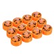 12Pcs LED Tea Lights Battery Operated Flickering Flameless Candles Halloween Pumpkin 12Pcs LED Tea Lights Battery Operated Flickering Flameless Candles Halloween Pumpkin