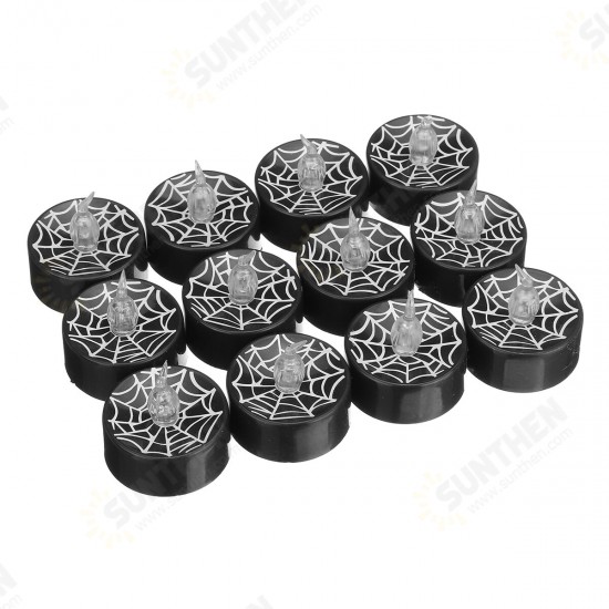 12Pcs LED Tea Lights Battery Operated Flickering Flameless Candles Halloween Pumpkin 12Pcs LED Tea Lights Battery Operated Flickering Flameless Candles Halloween Pumpkin