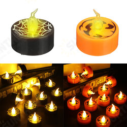 12Pcs LED Tea Lights Battery Operated Flickering Flameless Candles Halloween Pumpkin 12Pcs LED Tea Lights Battery Operated Flickering Flameless Candles Halloween Pumpkin