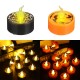 12Pcs LED Tea Lights Battery Operated Flickering Flameless Candles Halloween Pumpkin 12Pcs LED Tea Lights Battery Operated Flickering Flameless Candles Halloween Pumpkin