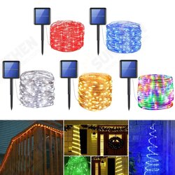12m 50LED 8 Modes Solar String Lights Fairy Strip Yard Party Wedding Decor Colorful Waterproof 12m 50LED 8 Modes Solar String Lights Fairy Strip Yard Party Wedding Decor Colorful Waterproof