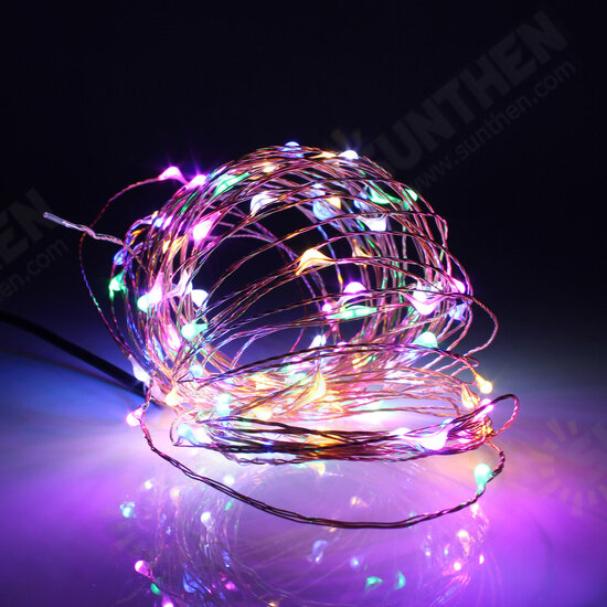 13M 120LED Solar Copper String Fairy Light Wedding Party Christmas Garden Outdoor Lamp IP67