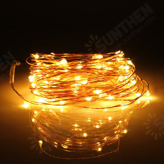 13M 120LED Solar Copper String Fairy Light Wedding Party Christmas Garden Outdoor Lamp IP67