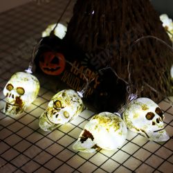 1.5/3/4.5M Halloween Ghost Skull String Lights Party House Decoration 1.5/3/4.5M Halloween Ghost Skull String Lights Party House Decoration