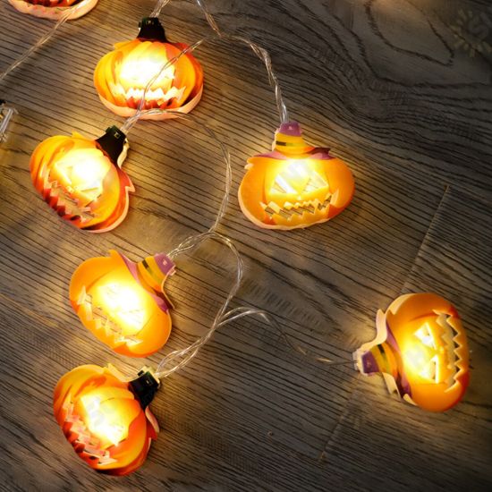 1.5/3/4.5M Halloween Hanging Pumpkin String Lights Party House Decoration