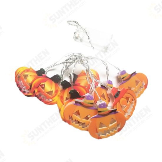 1.5/3/4.5M Halloween Hanging Pumpkin String Lights Party House Decoration