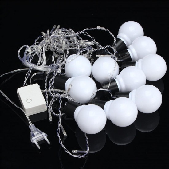 1.5M 10 Ball Bulb LED Fairy String Light Wedding Party Christmas Lamp Xmas Decor