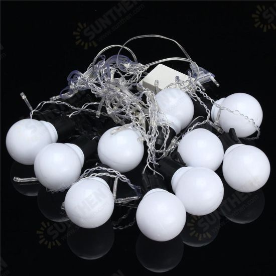 1.5M 10 Ball Bulb LED Fairy String Light Wedding Party Christmas Lamp Xmas Decor