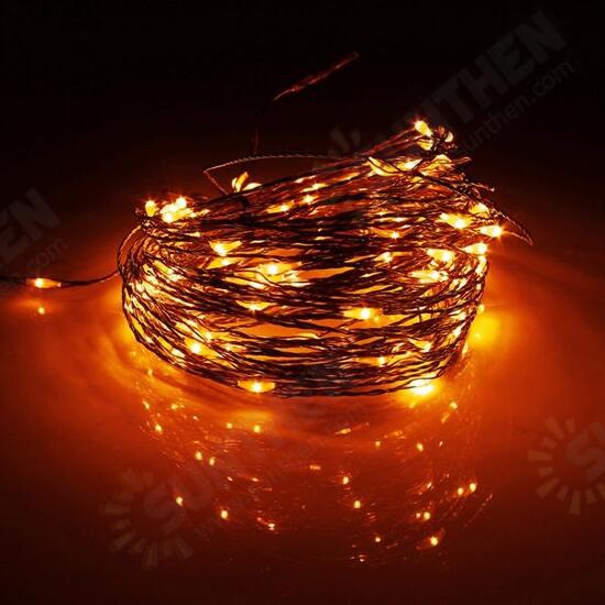 15M 150 LED Solar Powered Copper Wire String Fairy Light Christmas Party Decor