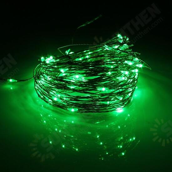 15M 150 LED Solar Powered Copper Wire String Fairy Light Christmas Party Decor