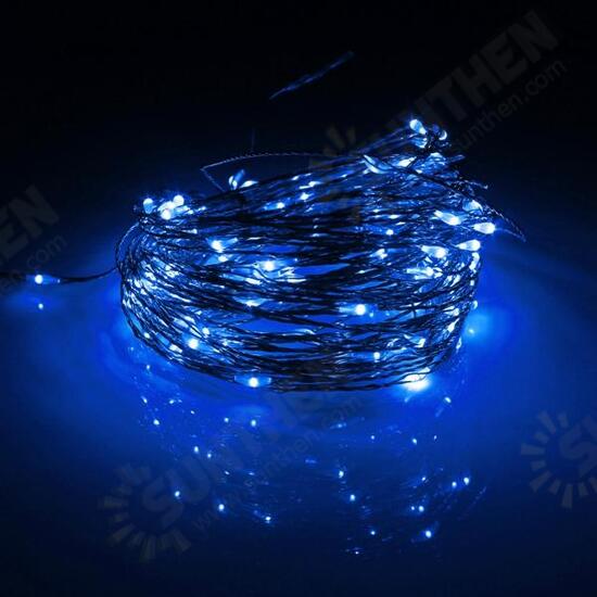 15M 150 LED Solar Powered Copper Wire String Fairy Light Christmas Party Decor