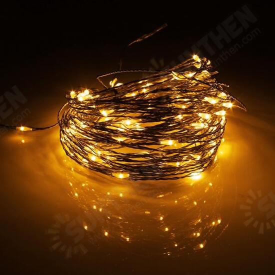 15M 150 LED Solar Powered Copper Wire String Fairy Light Christmas Party Decor