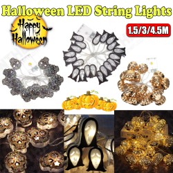 1.5M 3M 4.5M Skull Halloween LED Fairy String Light Battery Powered Outdoor Garden Party Lamp 1.5M 3M 4.5M Skull Halloween LED Fairy String Light Battery Powered Outdoor Garden Party Lamp