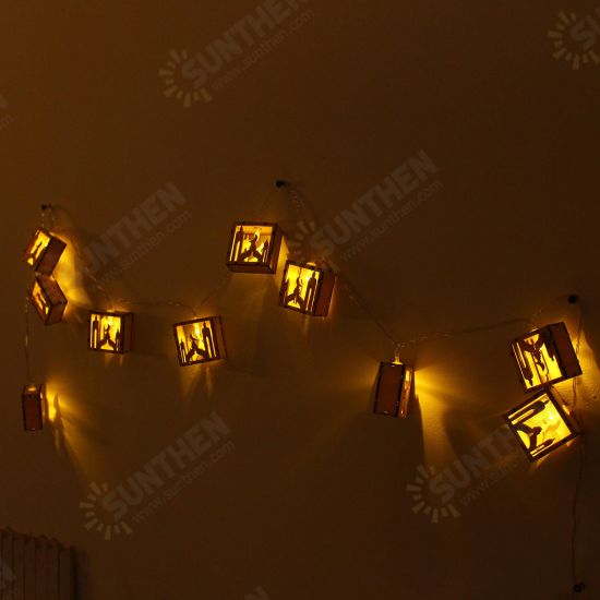 1.5M Battery Powered Warm White 10 LED Fairy String Light For Wedding Christmas Party Decoration