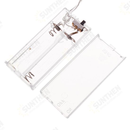 1.5M Battery Powered Warm White 10 LED Fairy String Light For Wedding Christmas Party Decoration