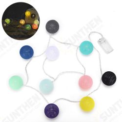 1.5m 10 Balls LED String Lights Ball Bulb Fairy Outdoor Garden Party Lamp Colorful Christmas Decor 1.5m 10 Balls LED String Lights Ball Bulb Fairy Outdoor Garden Party Lamp Colorful Christmas Decor