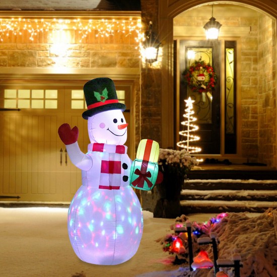 1.5m Inflatable Snowman Night Light Figure Outdoor Garden Toys Inflatable Christmas Party Decorations New Year