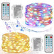 16.4FT/32.8FT 50/100LED Music LED String Light Battery Powered Waterproof Remote Control Home Party Lamp Decor