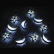 1.65M 3M Moon Star LED Fairy String Light Oil Holiday Lamp Ramadan Islam EID Party Decor