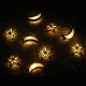 1.65M 3M Moon Star LED Fairy String Light Oil Holiday Lamp Ramadan Islam EID Party Decor