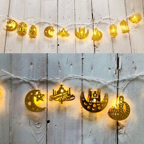 1.65M 3M Ramadan Eid LED Fairy String Light Battery Powered Moroccan Party Hanging Decorative Lamp