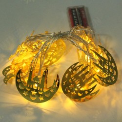 1.65M Eid Mubarak Festive Decor LED Castle String Light Holiday Lamp for Wedding Ramadan Decoration 1.65M Eid Mubarak Festive Decor LED Castle String Light Holiday Lamp for Wedding Ramadan Decoration