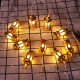 1.65M Gold Oil Lamp Battery Powered 10LED Fairy String Light for Holiday Christmas Indoor Home Decoration