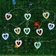 1.8M 0.3W Wooden Heart Shape Battery Powered 10LED Fairy String Light for Christmas Home Party Decor DC3V