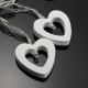 1.8M 0.3W Wooden Heart Shape Battery Powered 10LED Fairy String Light for Christmas Home Party Decor DC3V