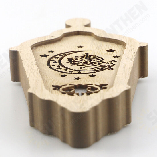 19cm Stereo Carved Wooden lamp LED Eid Mubarak Decor String Light Ramadan Kareem 19cm Stereo Carved Wooden lamp LED Eid Mubarak Decor String Light Ramadan Kareem
