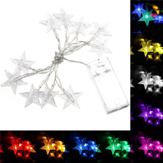 1M 10LEDs Fairy Light String LED Battery Power Romantic Star Party Xmas Garden Decor