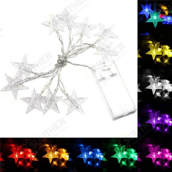 1M 10LEDs Fairy Light String LED Battery Power Romantic Star Party Xmas Garden Decor