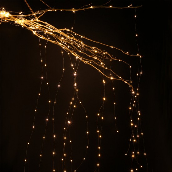 1M 2M Remote Control LED Tree Branch Lamp Fairy String Light Indoor Outdoor Garden Party Wedding Christmas
