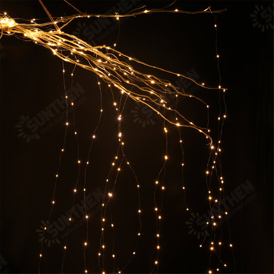 1M 2M Remote Control LED Tree Branch Lamp Fairy String Light Indoor Outdoor Garden Party Wedding Christmas