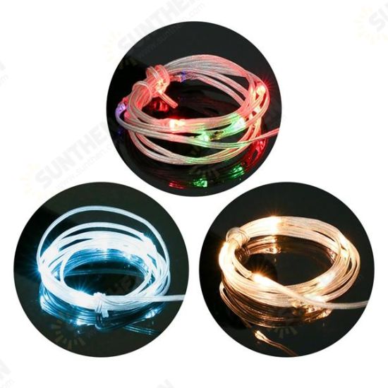 1M 2W 10LEDs 3 Modes RGB Warm White Pure White Wine Bottle String Light For Party